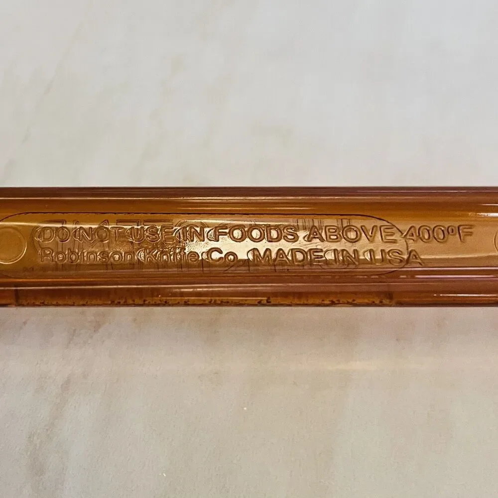 VTG Ultratemp Amber Spatula Scraper Pie Cake Server Heat Resistant Robinson USA